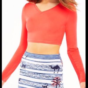 BCBGMaxAzria Brinli Crop Top